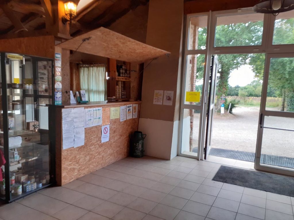 camping reception in vendee