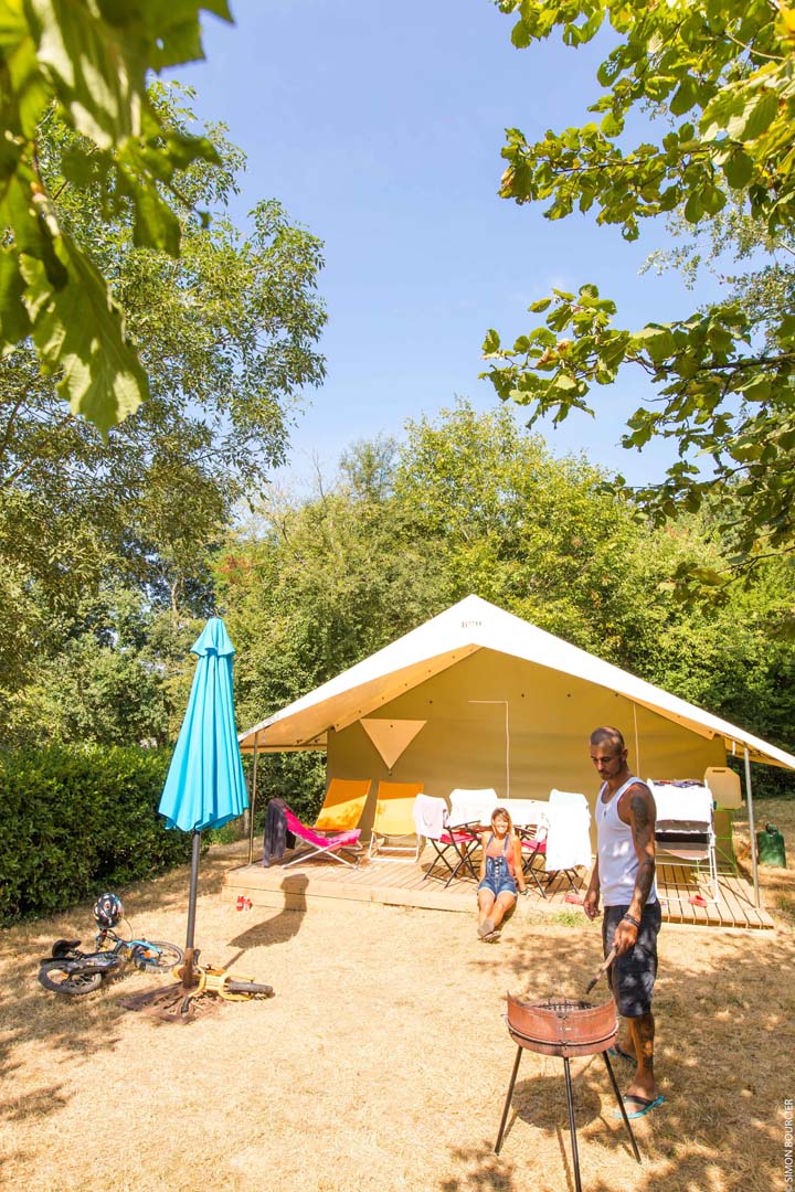 location tente safari camping Vendée